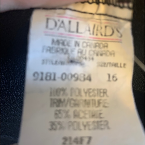 Vintage black blazer sz 16 - Picture 6 of 6